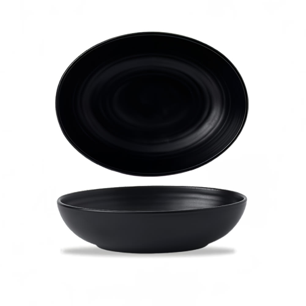 450-FM914 16 oz Oval Evo Bowl - Ceramic, Jet
