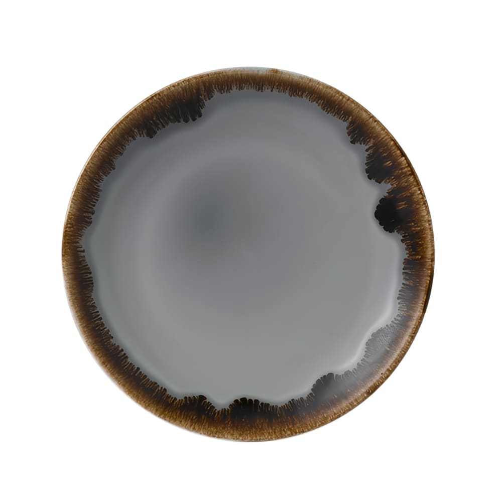 450-HG650 6 1/2" Round Harvest Plate - Ceramic, Gray