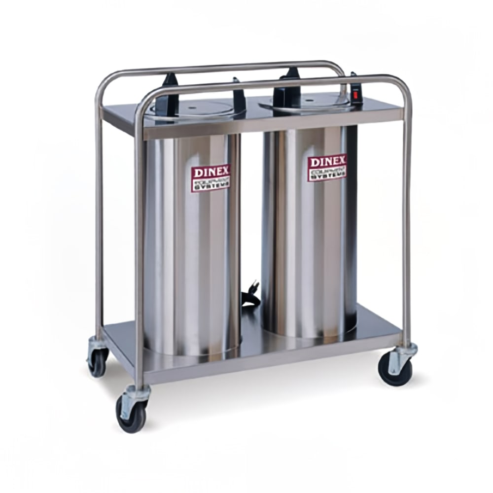 171-DXIDPH2O0912 33" Heated Mobile Dish Dispenser w/ (2) Columns - Stainless, 120v