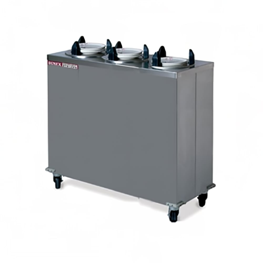 171-DXIDPH3E1012 46 1/2" Heated Mobile Dish Dispenser w/ (3) Columns - Stainless, 120v