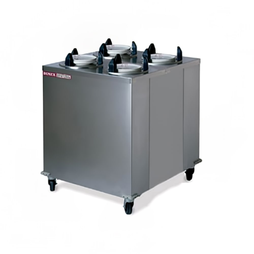 171-DXIDPH4E0912 32" Heated Mobile Dish Dispenser w/ (4) Columns - Stainless, 120v