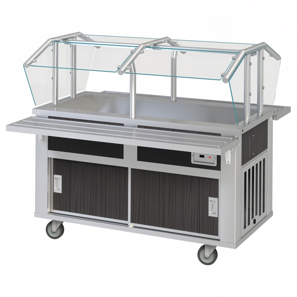 171-DXP4CM 54 1/4" DineXpress™ Cold Food Bar - (4) Pan Capacity, Floor Model, Stainless
