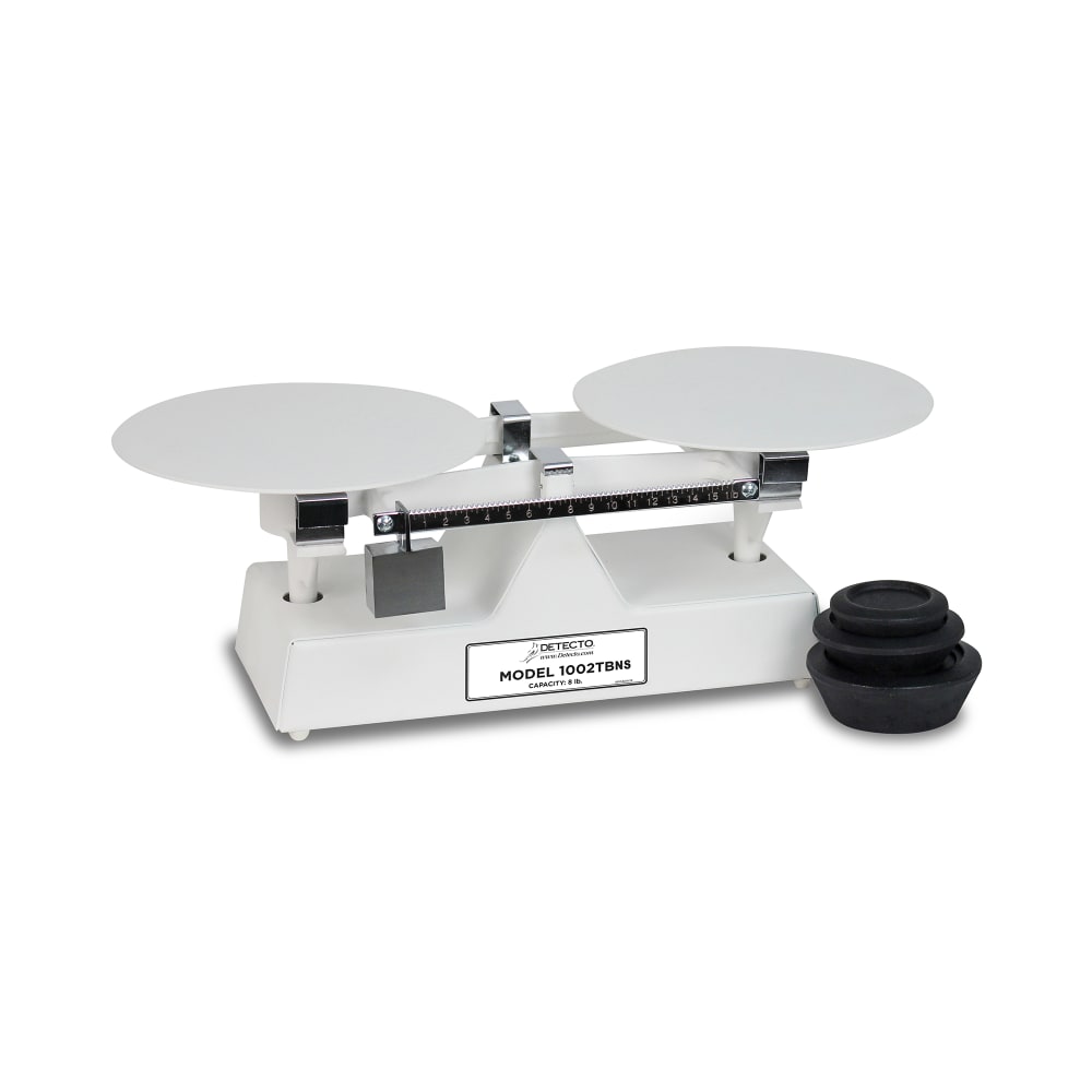031-1002TBNS 8 lb Capacity Bakers Dough Scale w/ 9" Plate, 16 x 1/4 oz