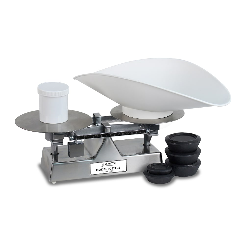 031-1051TBS Bakers Dough Scale w/ 16 lb capacity, 9" diameter plate, 16 x 1/4 oz