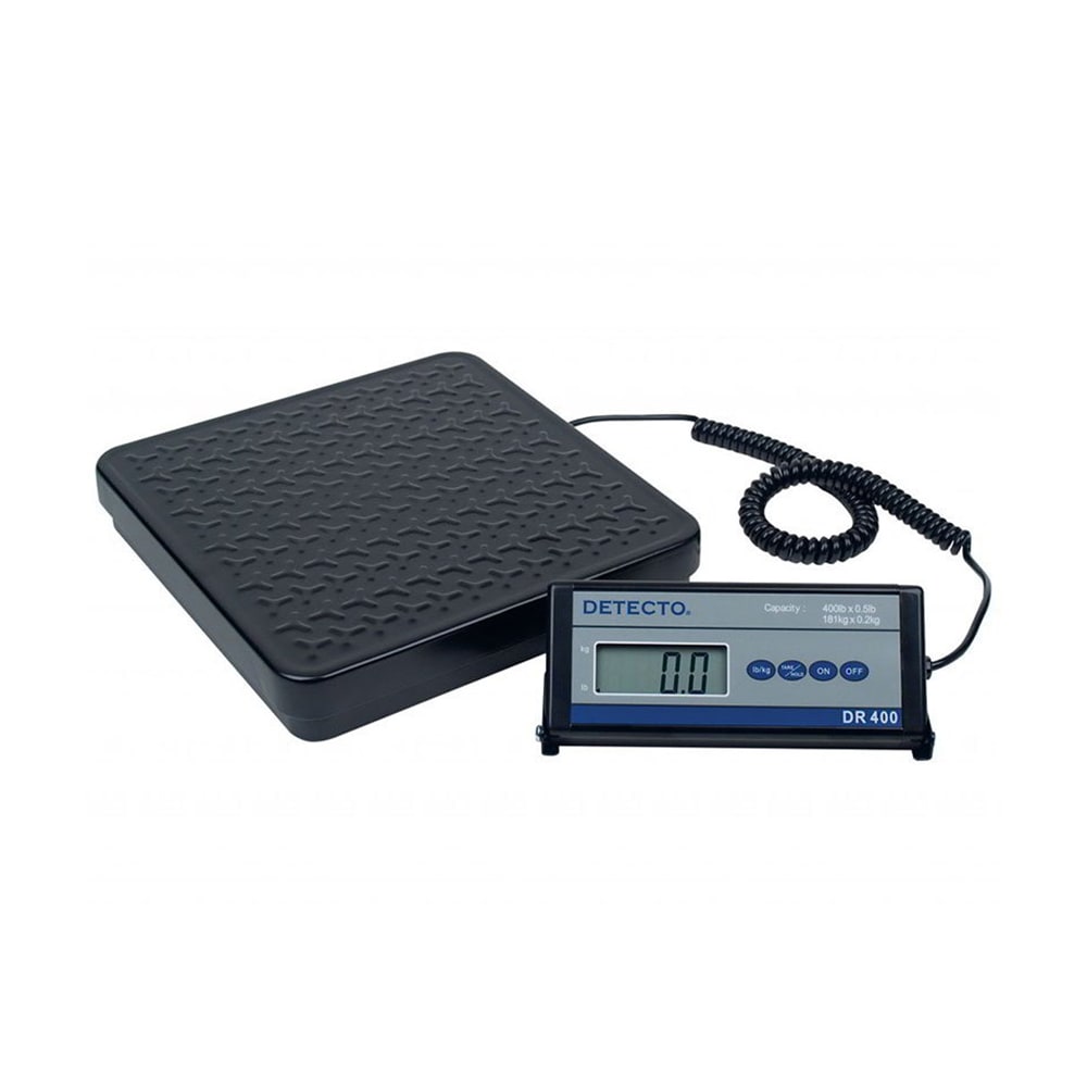 031-DR400 Digital Shipping Receiving Scale w lb kg Conversion, Display, 400 x  1/2 lb, 115v