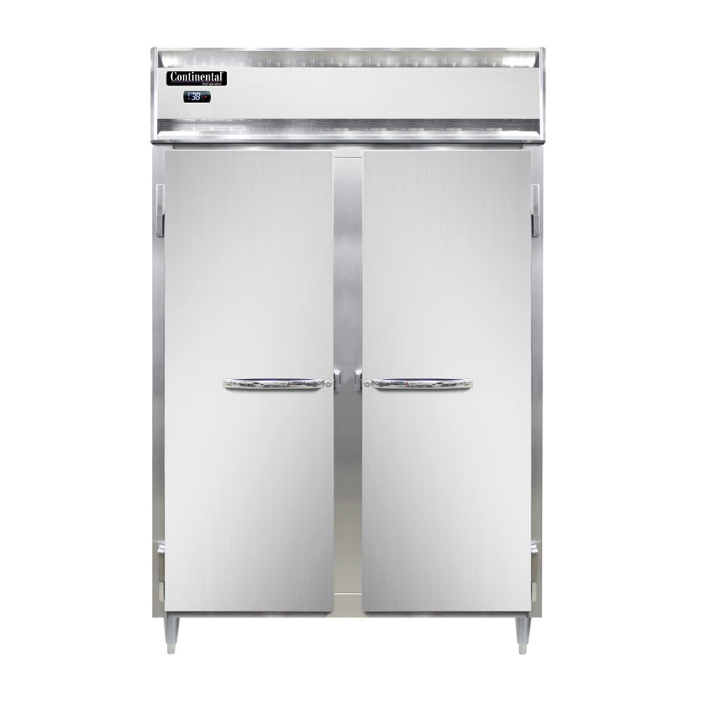 160-D2RNSS 52" Two Section Reach In Refrigerator - (2) Left/Right Hinge Solid Doors, 115v