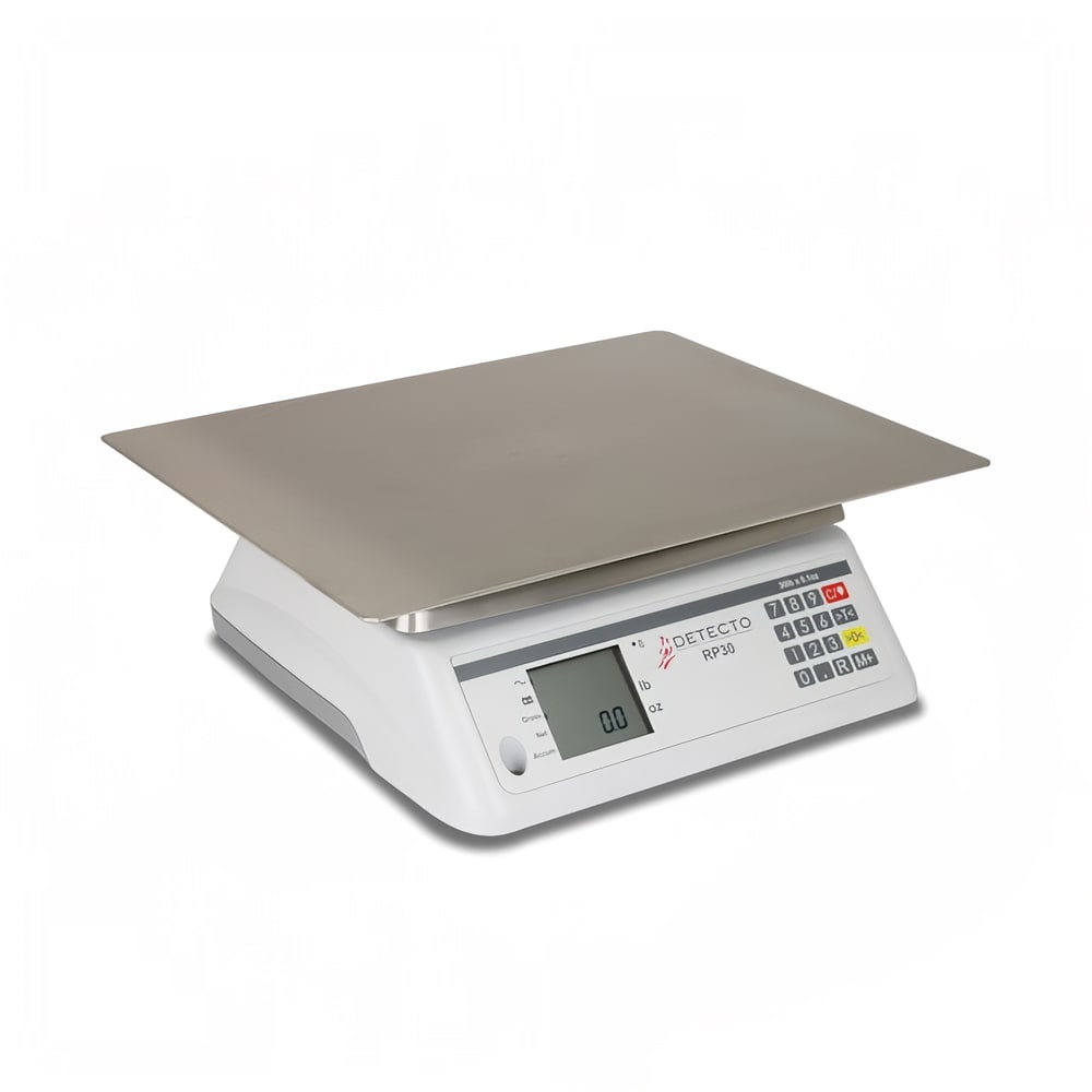 031-RP30S 30 lb Rotating Scale w/ 13x17" Rectangular Platter, LCD