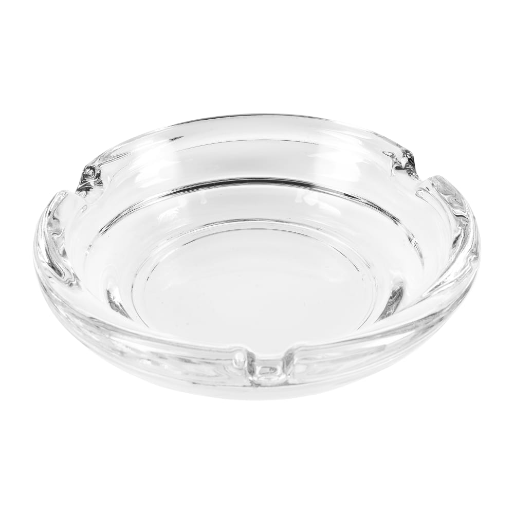 634-5156 4 1/4" Round Clear Glass Ashtray