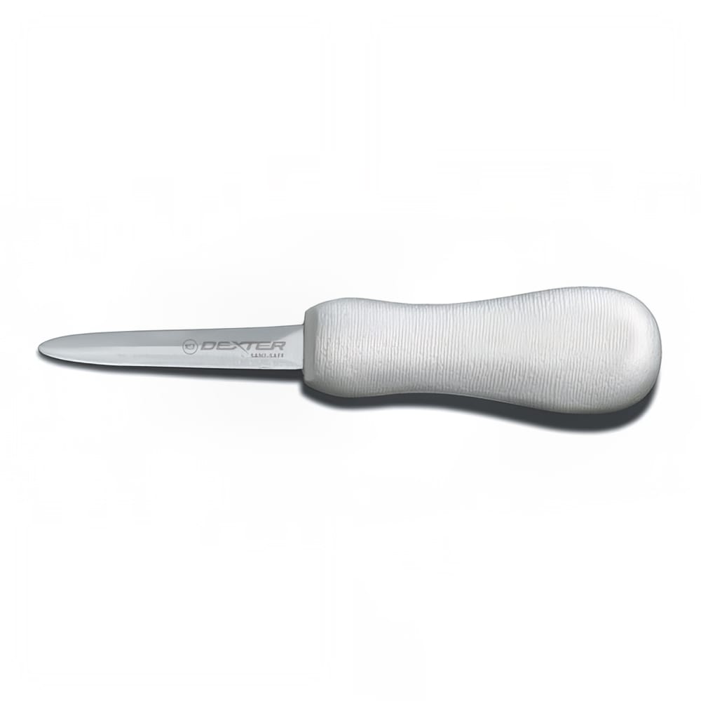 Dexter Russell S134PCP SANI-SAFE® 3" Oyster Knife w/ Polypropylene White Handle, Carbon Steel