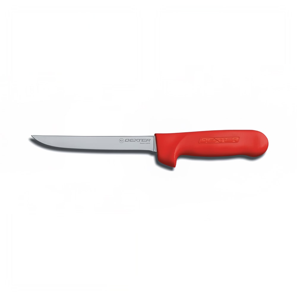 Dexter Russell S136NR-PCP SANI-SAFE® 6" Boning Knife w/ Polypropylene Red Handle, Carbon Steel
