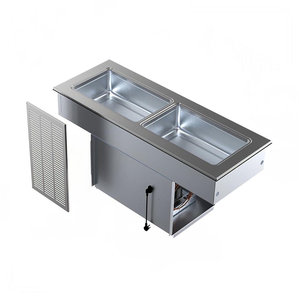 032-8148EFNP 48" Drop-In Refrigerator w/ (2) Pan Capacity - Cold Wall Cooled, 115v