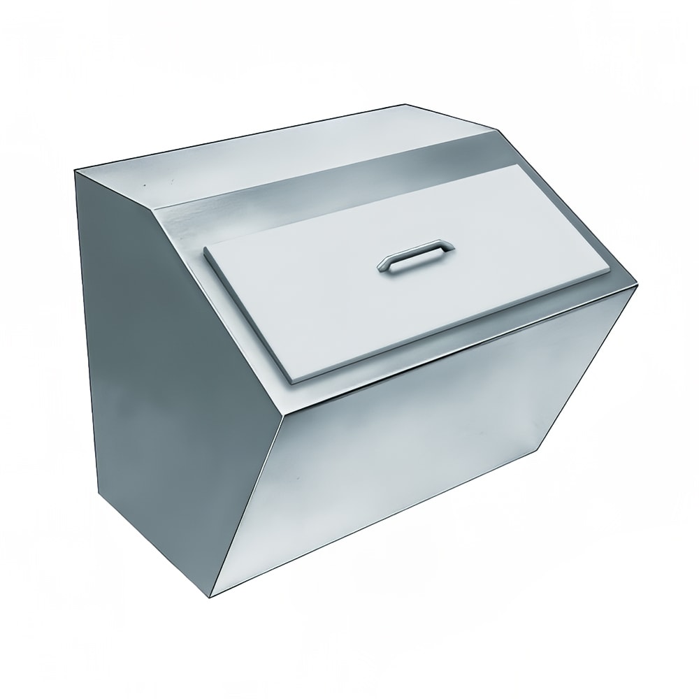 032-240 21" x 17 1/2" Drop In Ice Bin w/ 75 lb Capacity - Stainless