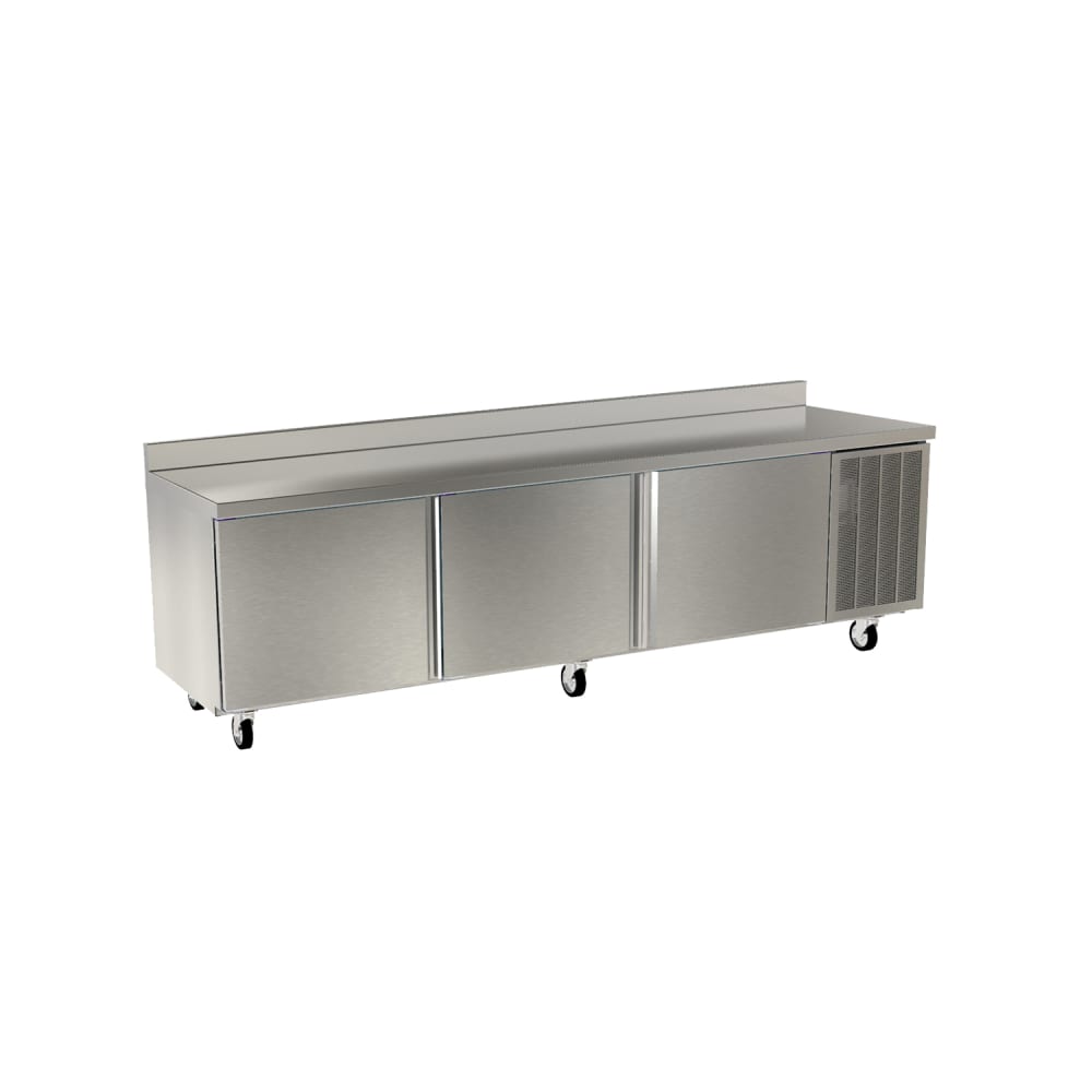 032-18691BSTMP 91" Worktop Refrigerator w/ (3) Sections, 115v