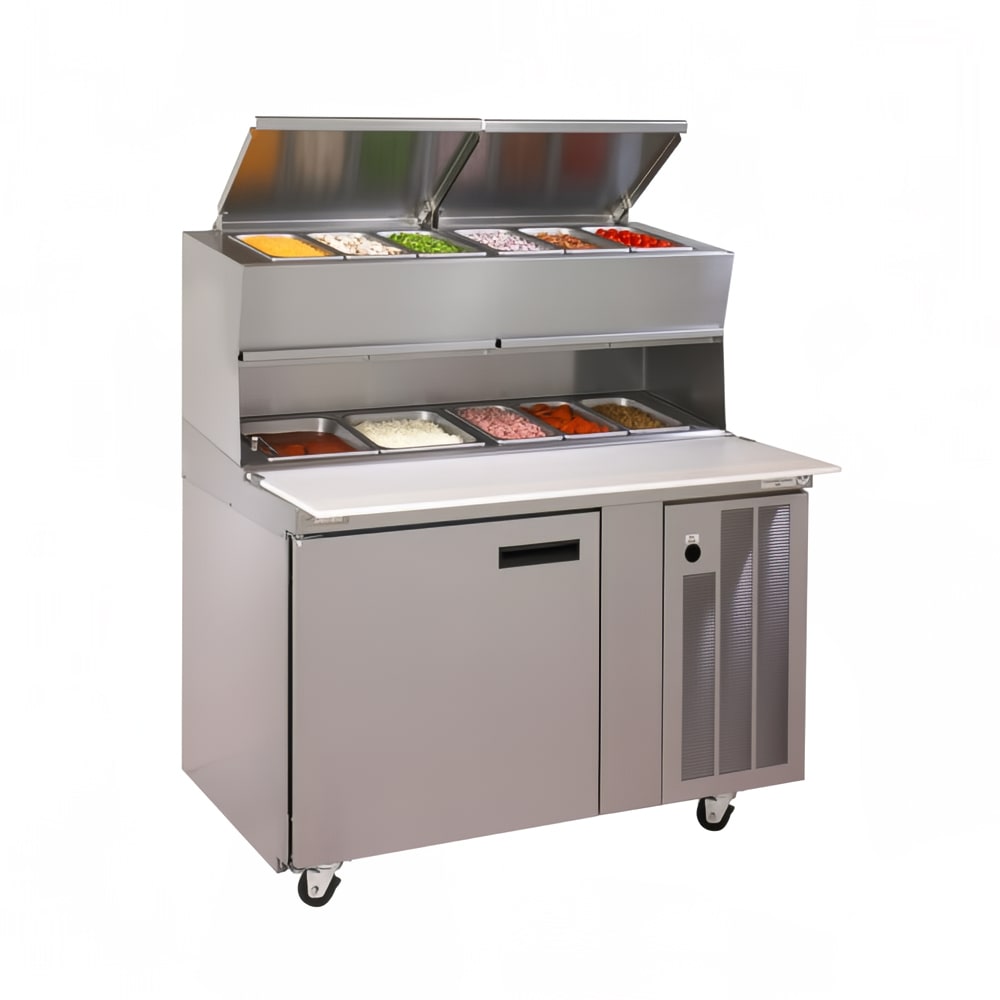 032-18648PDLV 48" LiquiTec® Pizza Prep Table w/ Refrigerated Base, 115v