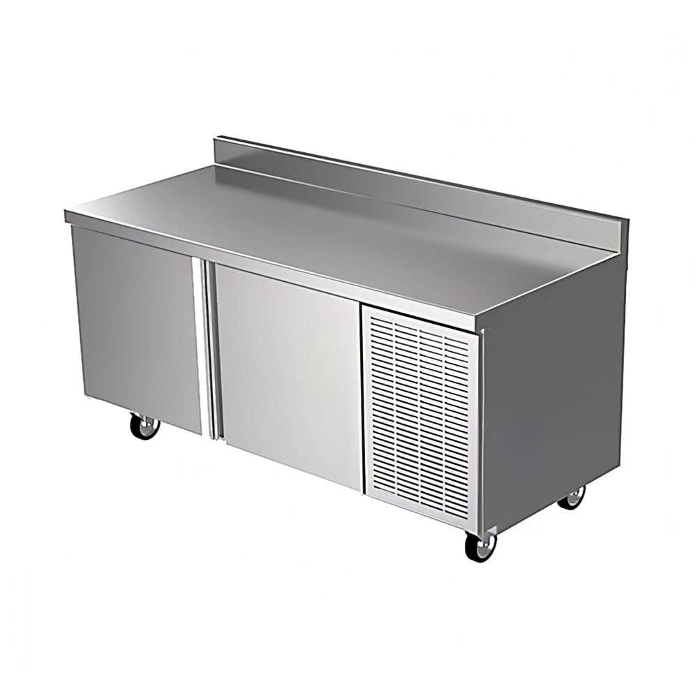 032-18672BSTMP 72" Worktop Refrigerator w/ (2) Sections, 115v