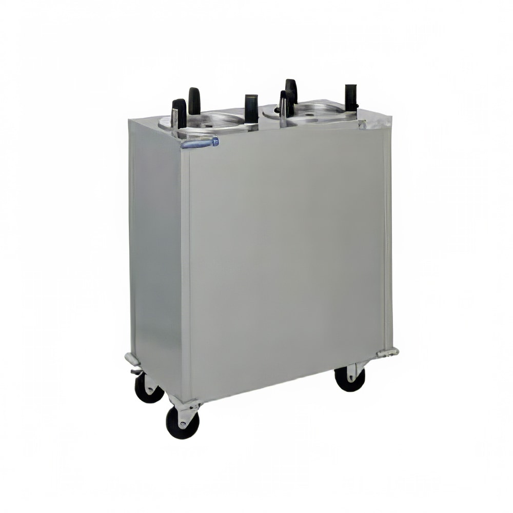 032-CAB21013 32 1/4" Mobile Dish Dispenser w/ (2) Columns, Stainless