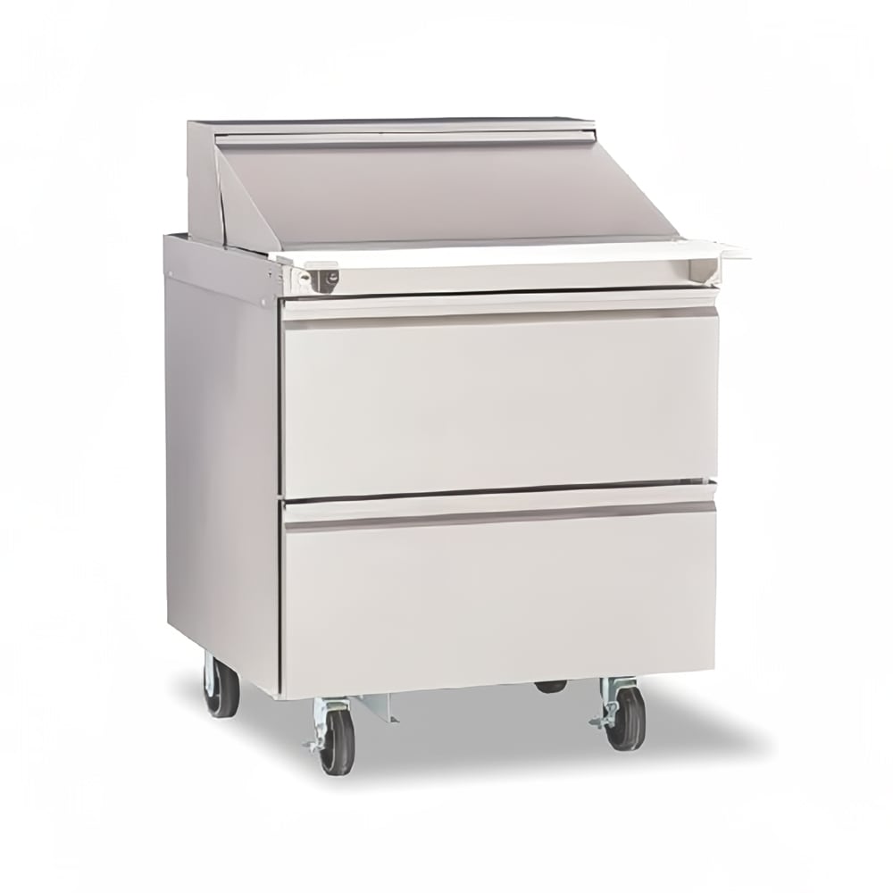 032-D4427NP12M 27" Mega Top Sandwich/Salad Prep Table w/ Refrigerated Base, 115v