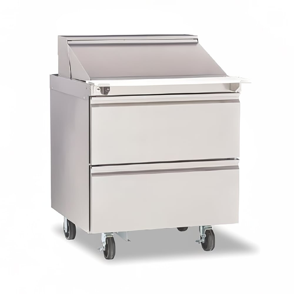 032-D4432NP12M 32" Mega Top Sandwich/Salad Prep Table w/ Refrigerated Base, 115v