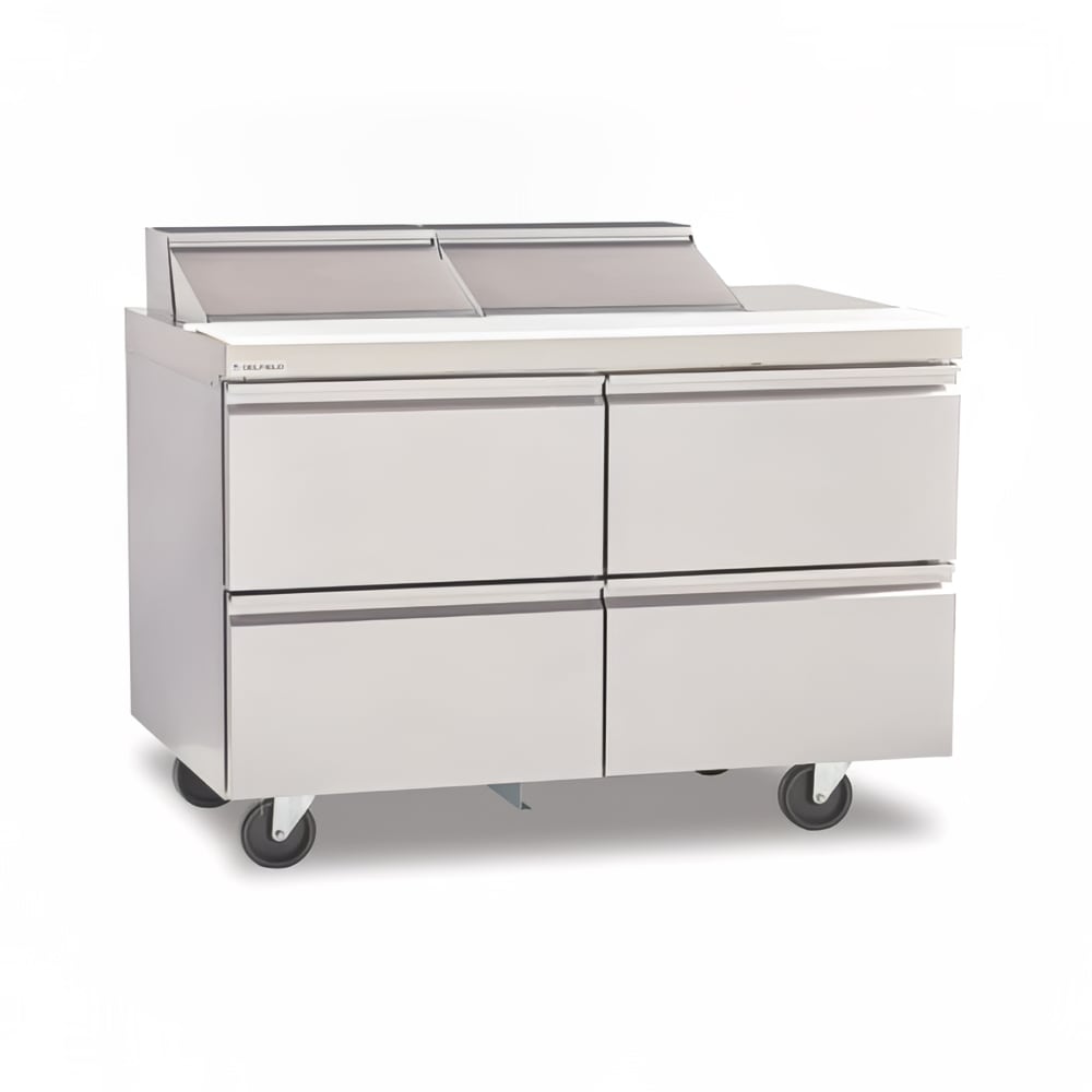 032-D4460NP12 60" Sandwich/Salad Prep Table w/ Refrigerated Base, 115v