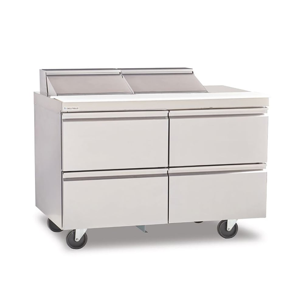 032-D4464NP24M 64" Mega Top Sandwich/Salad Prep Table w/ Refrigerated Base, 115v