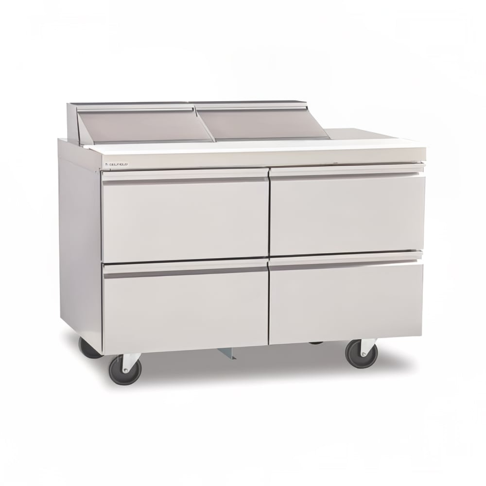 032-D4460NP12M 60" Mega Top Sandwich/Salad Prep Table w/ Refrigerated Base, 115v
