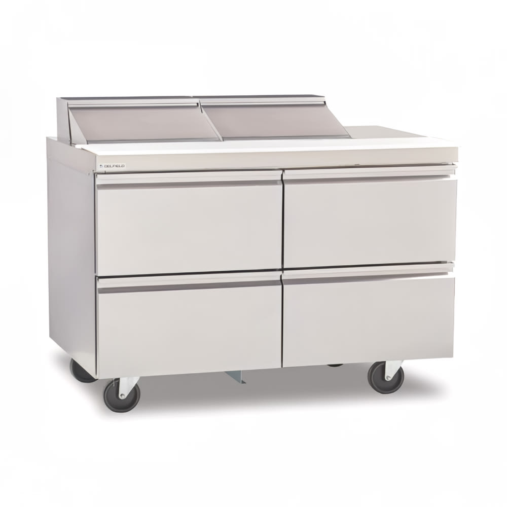 032-D4464NP18M 64" Mega Top Sandwich/Salad Prep Table w/ Refrigerated Base, 115v