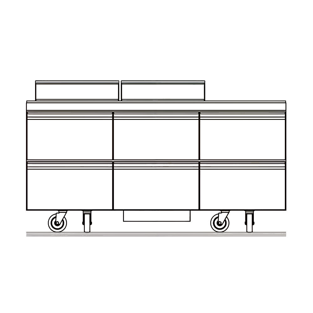 032-D4472NP12 72" Sandwich/Salad Prep Table w/ Refrigerated Base, 115v