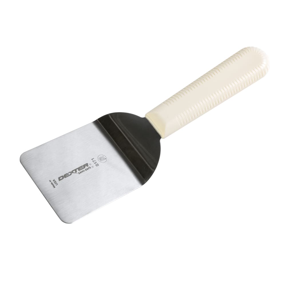 135-16193 SANI-SAFE® 2 1/2" Mini Turner w/ Polypropylene White Handle, Stainless Steel