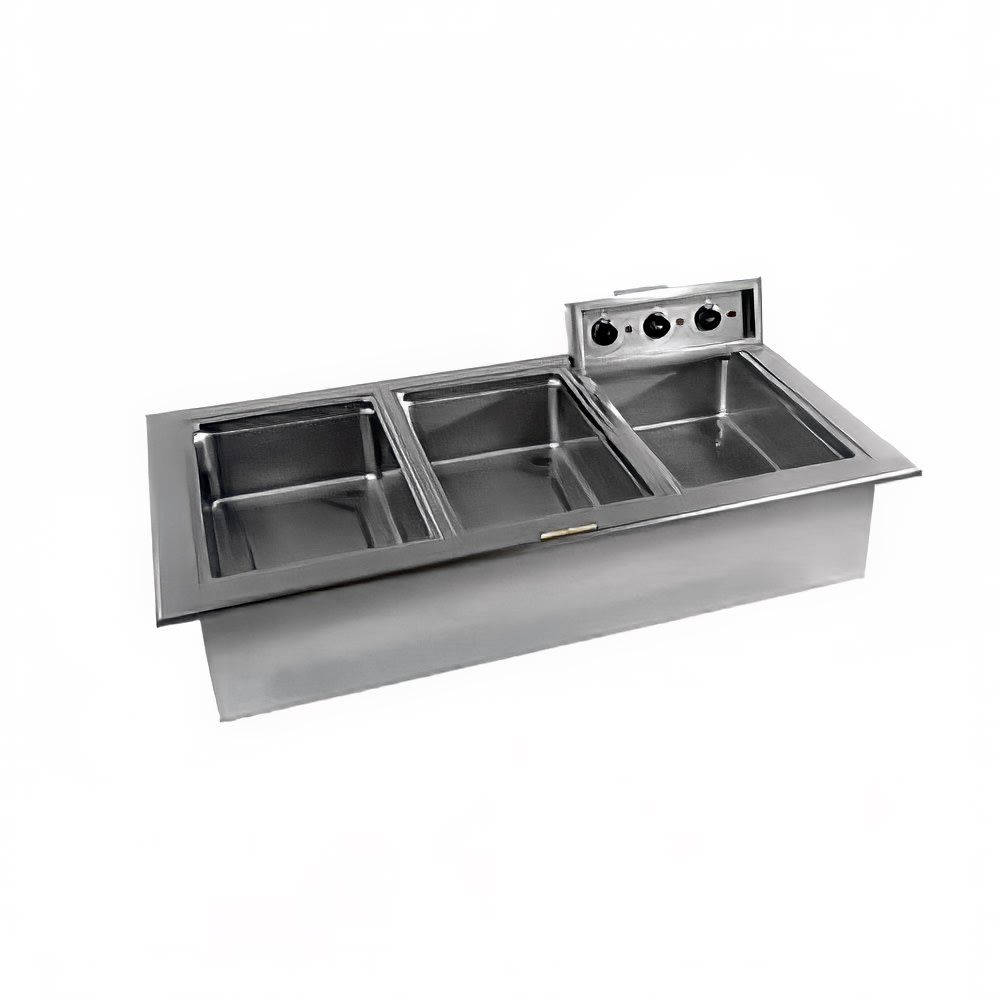 032-N8768ND 67 1/2" Drop In Hot Food Table w/ (3) Wells, 120v