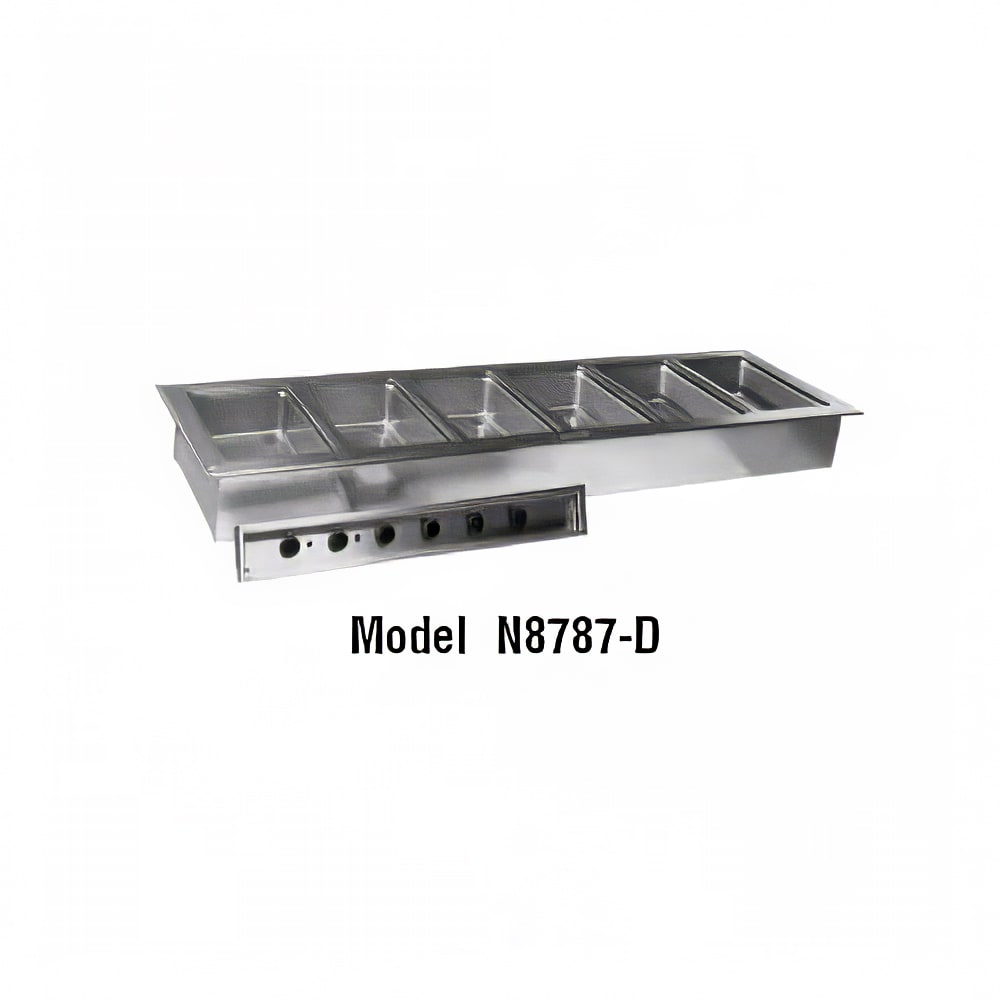 032-N8873 Drop In Hot Food Well w/ (5) Full Size Pan Capacity, 208 230v/1ph