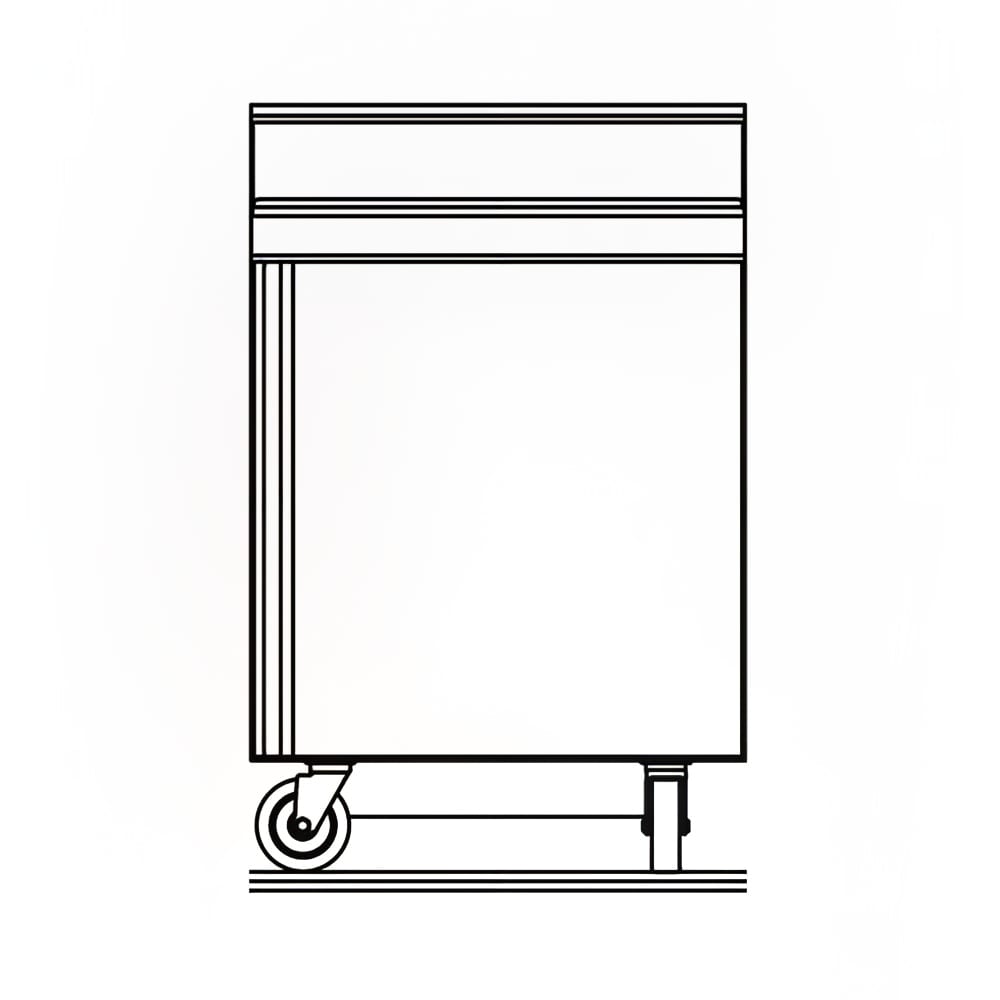 032-ST4427NP8 27" Sandwich/Salad Prep Table w/ Refrigerated Base, 115v