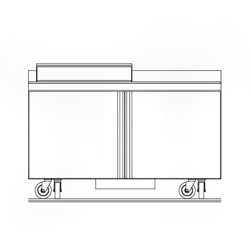 032-ST4460NP8 60" Sandwich/Salad Prep Table w/ Refrigerated Base, 115v