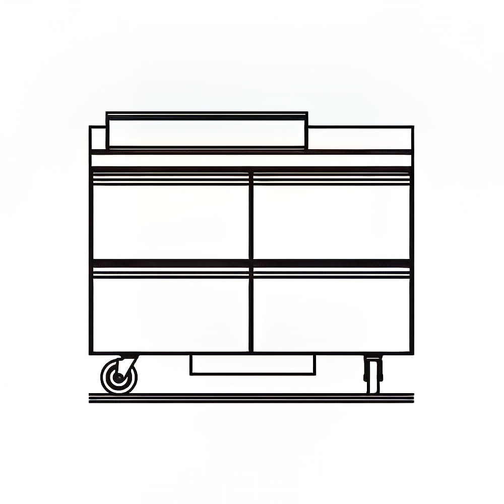 032-STD4448NP8 48" Sandwich/Salad Prep Table w/ Refrigerated Base, 115v