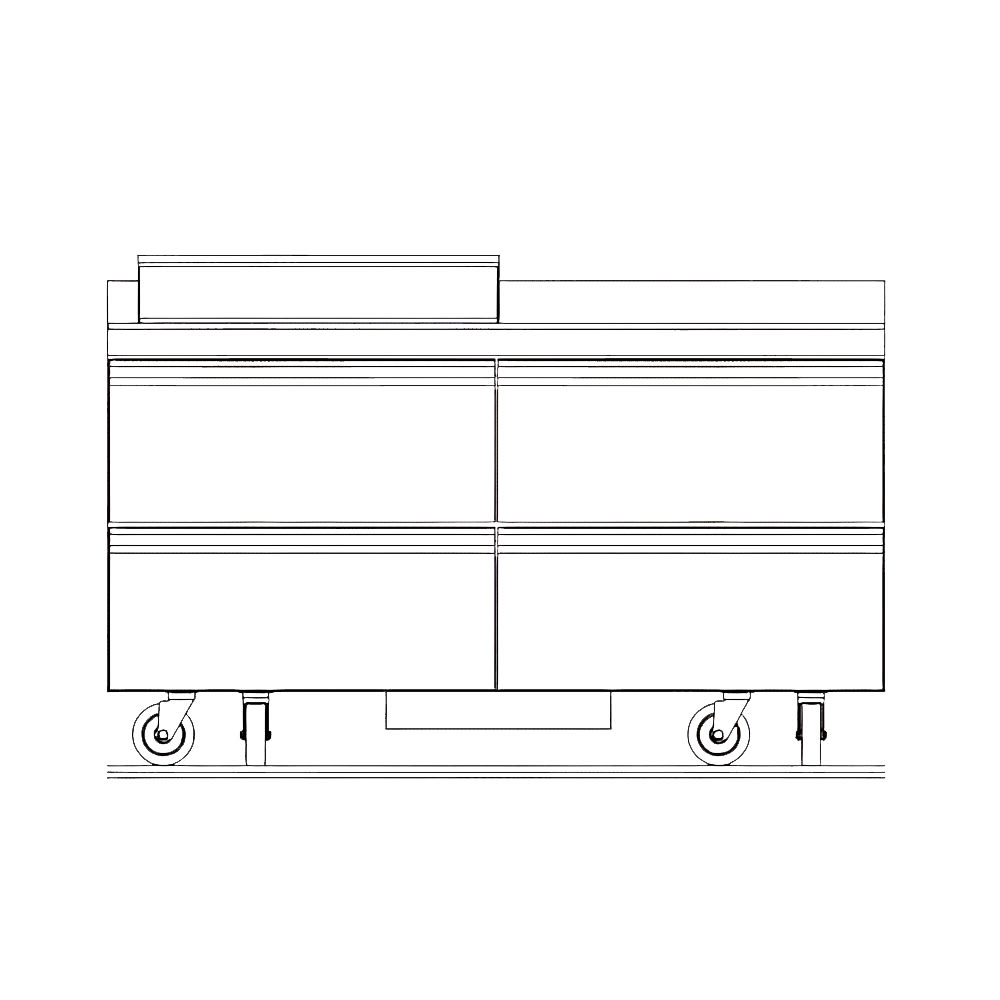 032-STD4464NP8 64" Sandwich/Salad Prep Table w/ Refrigerated Base, 115v