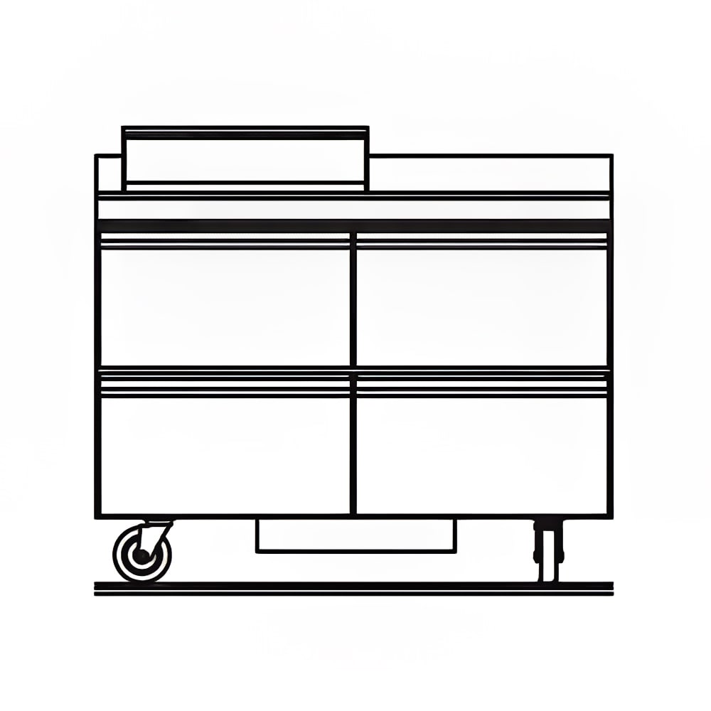 032-STD4448NP6 48" Sandwich/Salad Prep Table w/ Refrigerated Base, 115v