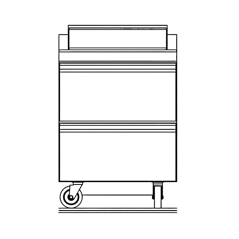 032-STD4427NP6 27" Sandwich/Salad Prep Table w/ Refrigerated Base, 115v