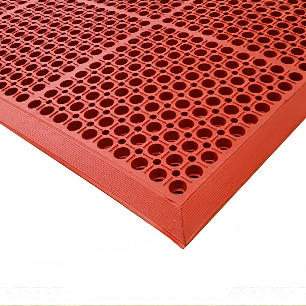 292-4420RSWB VIP Duralok Mat w/ Bevel - Single, 3' x 5', Red