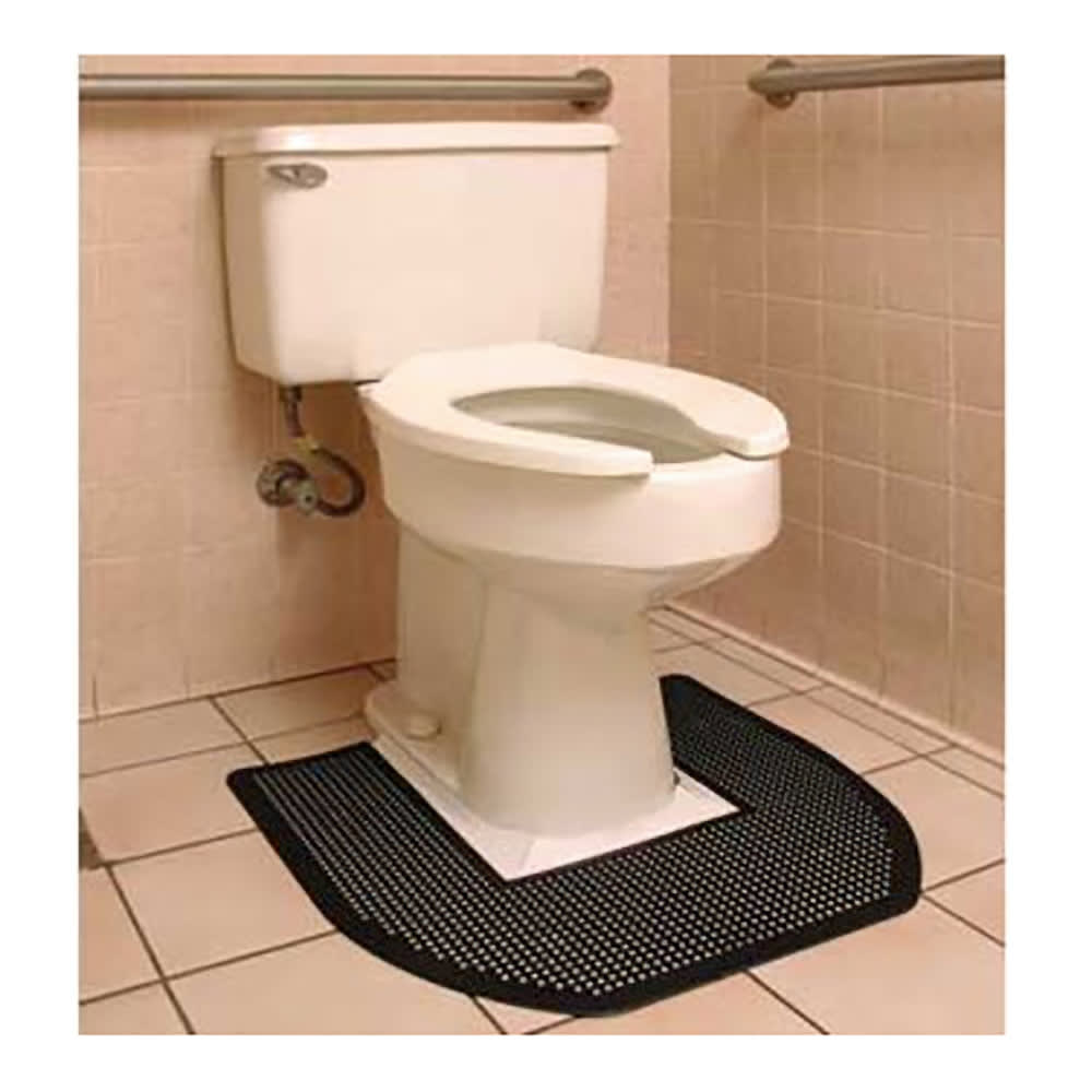 292-402CC Sani-Mate Disposable Commode Mat - 1 4/5' x 1 15/16', Black