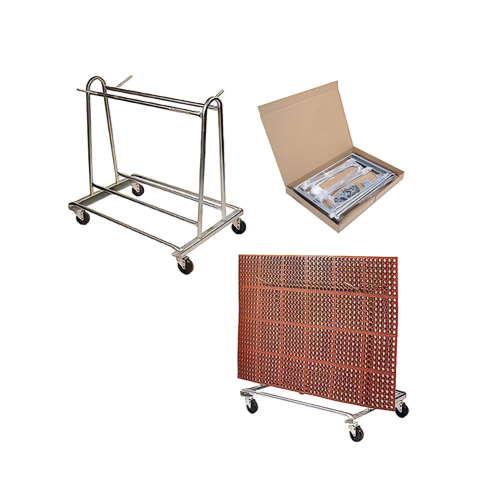 292-6477KD Portamat Rack w/ Casters - 500lb Capacity, Knock Down