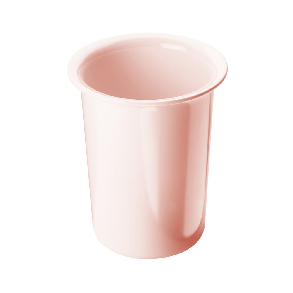 151-1017108 4 1/2" Round Solid Flatware Cylinder - 5 1/2"H, Melamine, Blush