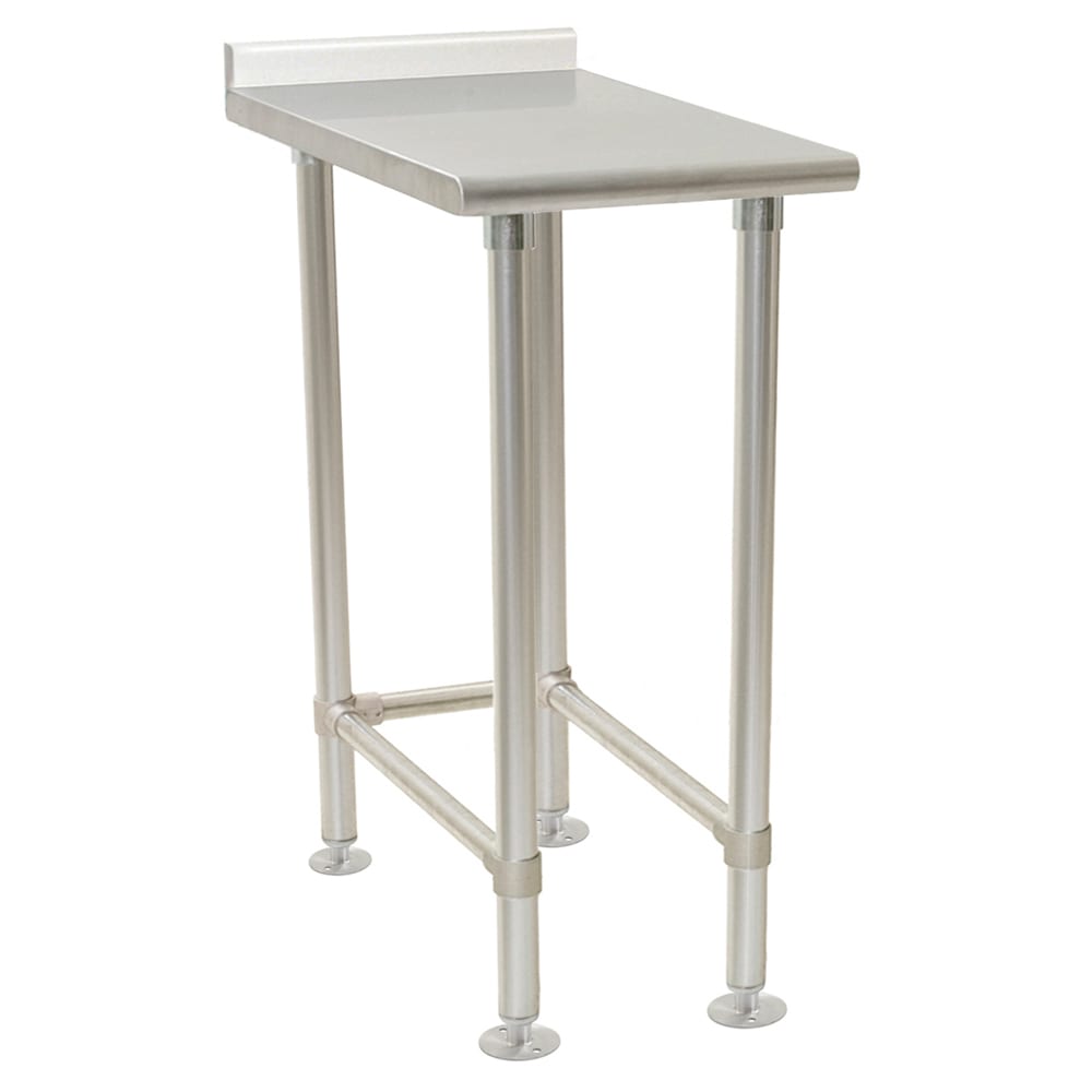 241-UT3015STEB Equipment Filler Table w/ Open Base - 15" x 30", 16 ga Stainless Steel