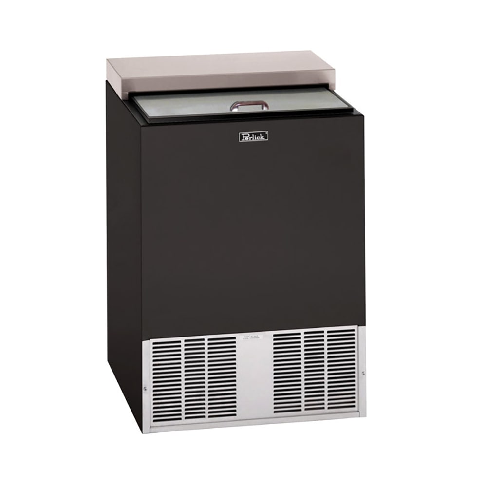 199-BC24RT 24" Forced Air Bottle Cooler - Holds (66) 12 oz Bottles, Black, 120v