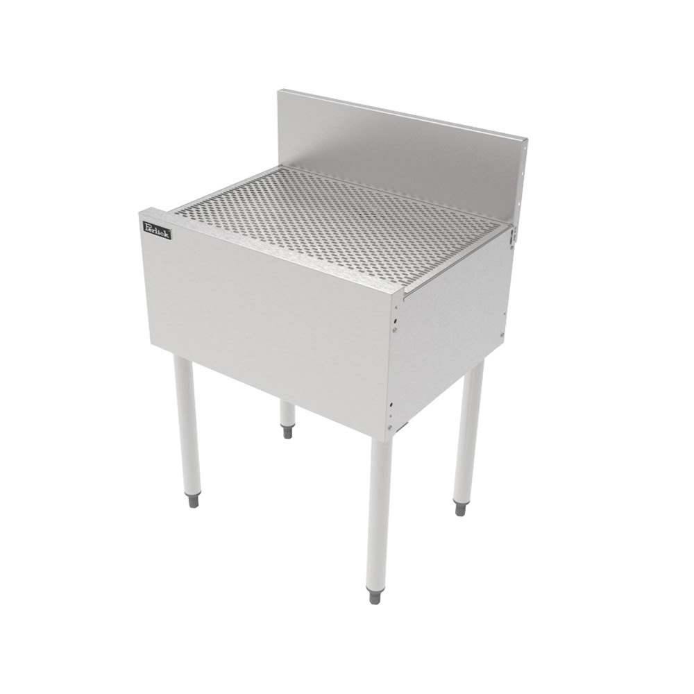 199-TS24DBSTK Under Bar Freestanding Drainboard - 6" Back Splash, 24" x 18 9/16"