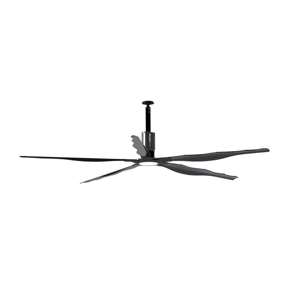561-MFST10BK 96" Style Series Ceiling Fan - Black, 104-277v