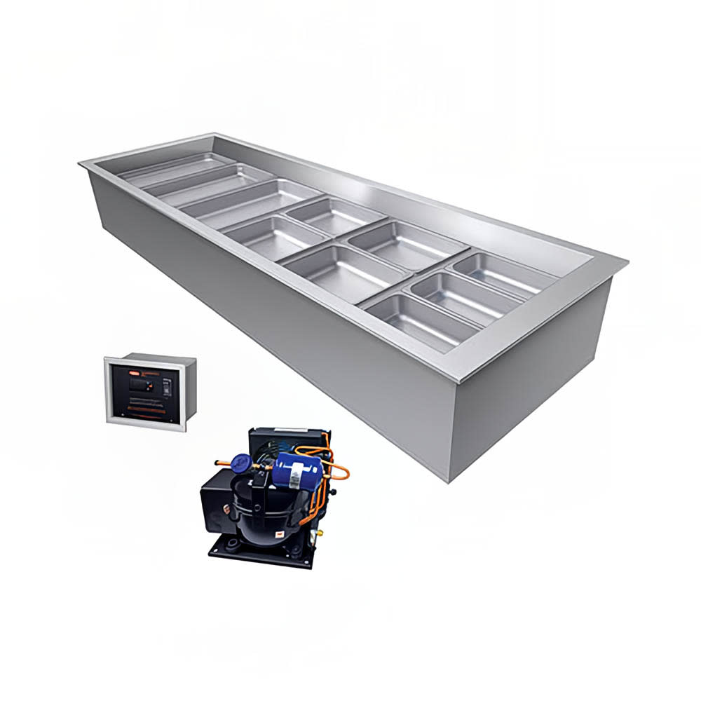 042-CWBR6 84" Drop-In Refrigerator w/ (6) Pan Capacity,Remote, 120v