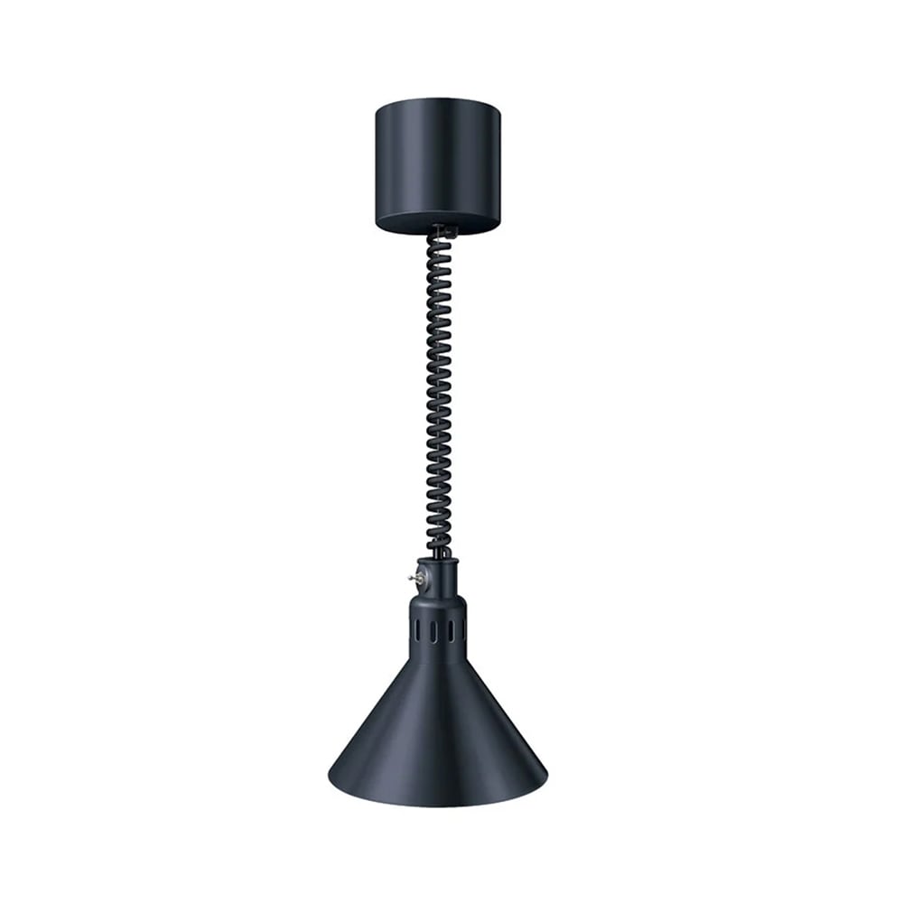 042-DL760RLBOLDBLK 69 1/2" Ceiling Mount Heat Lamp w/ Retractable Cord - Lower Switch, Bold...