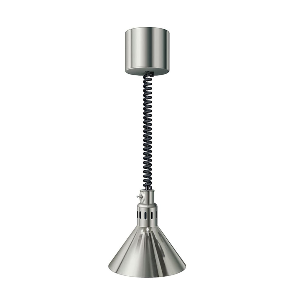 042-DL775RTLBRNICKL 71 7/8" Track Mount Heat Lamp w/ Retractable Cord - Lower Switch, Bright...