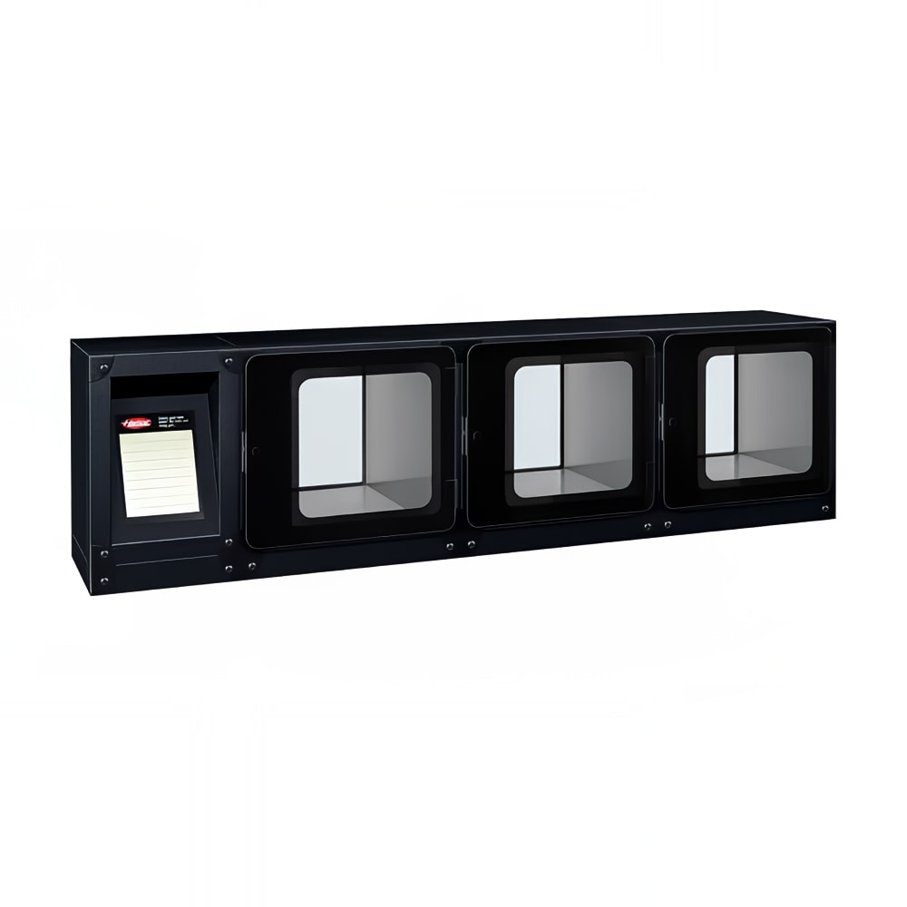 042-F2G3C 3 Compartment Countertop Heated Food Locker - 61"W x 23 1/8"D x 16 7/8"H...