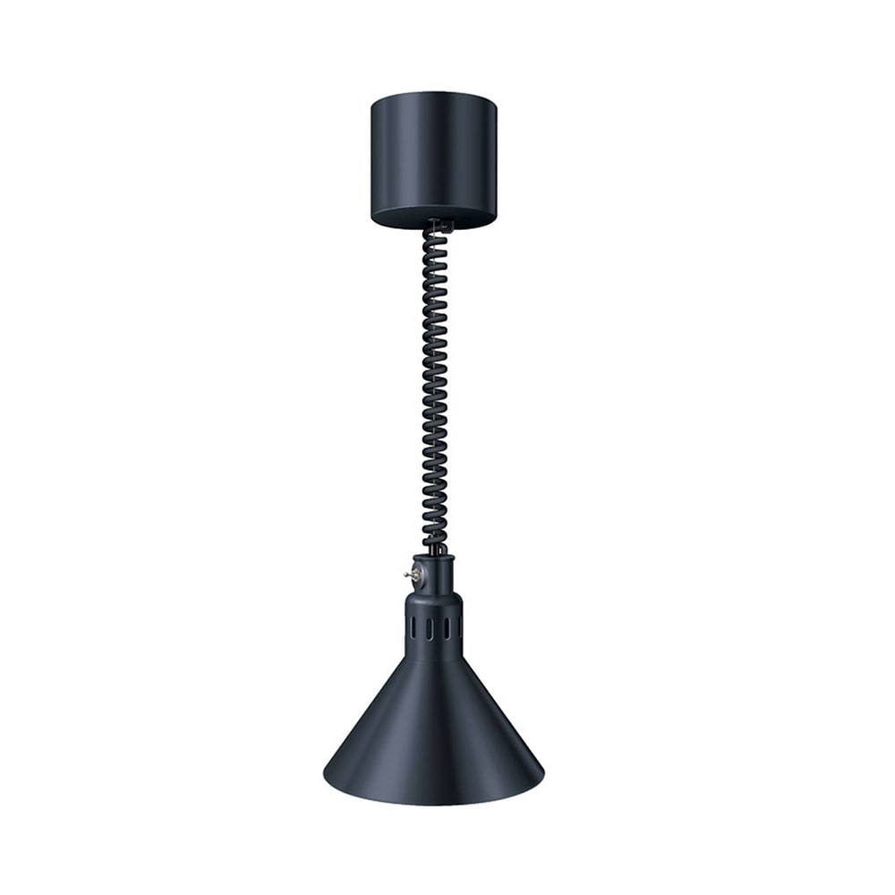 042-DL775RLBOLDBLK 69 1/2" Ceiling Mount Heat Lamp w/ Retractable Cord - Lower Switch, Bold...