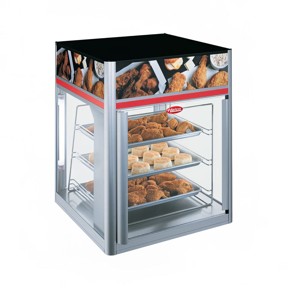 042-FSD2X 22 21/50" Heated Pizza Merchandiser w/ 3 Levels, 120v